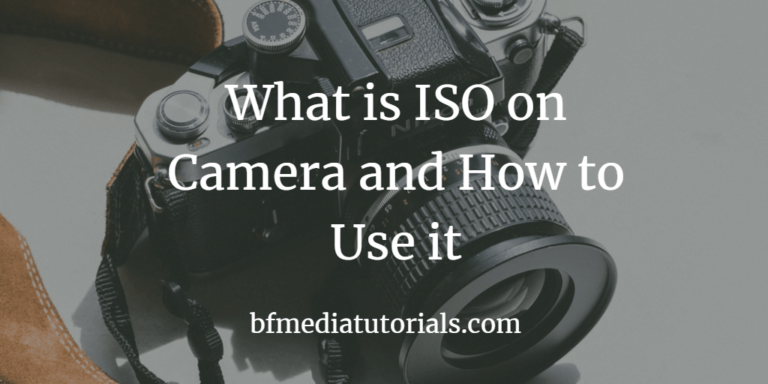What is iso on camera and how to use it